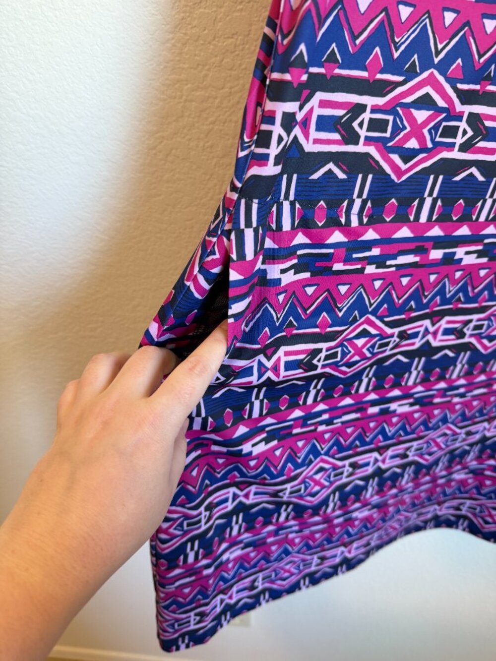 Columbia Chill River Dress XL Purple Pink Geometric Aztec Print - Picture 4 of 8